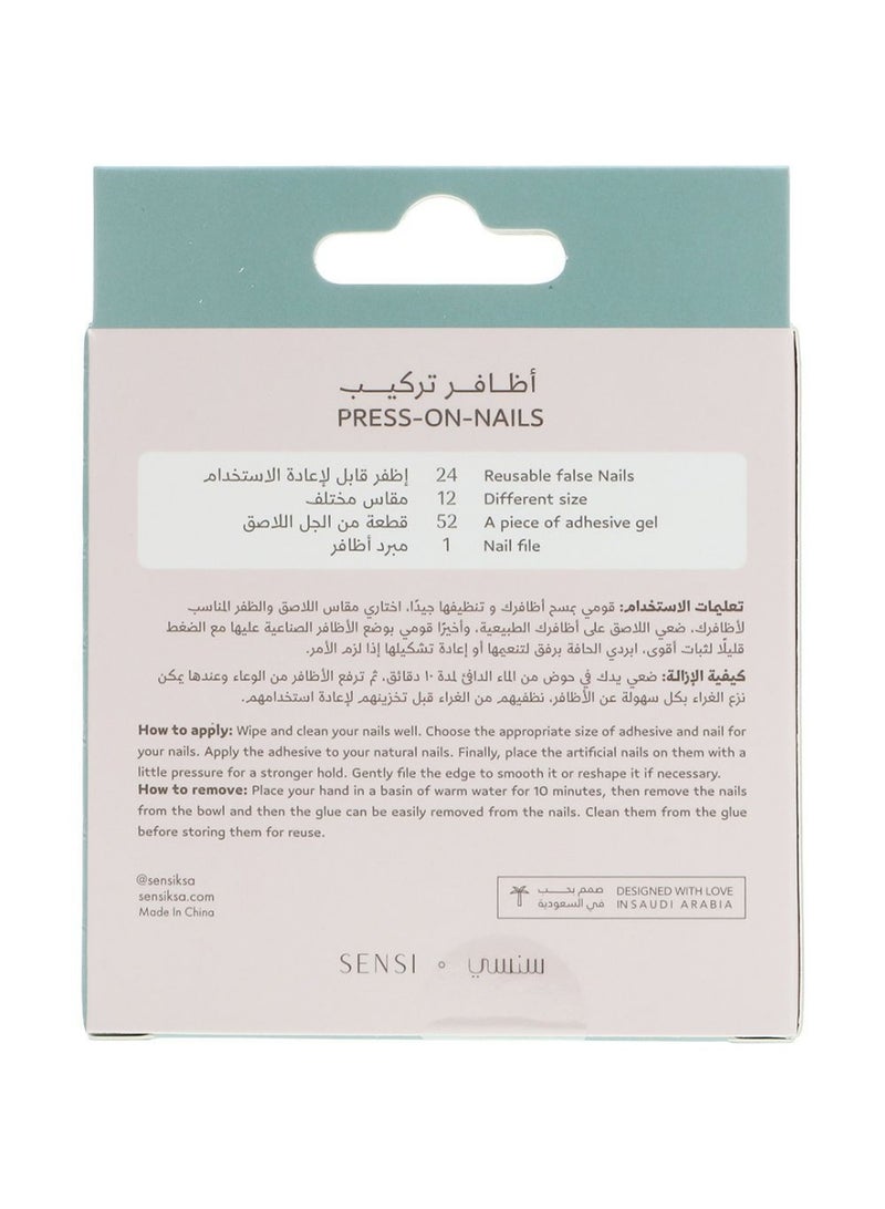 Sensi Classic French Press On Nails S04043-91118 - Image 3